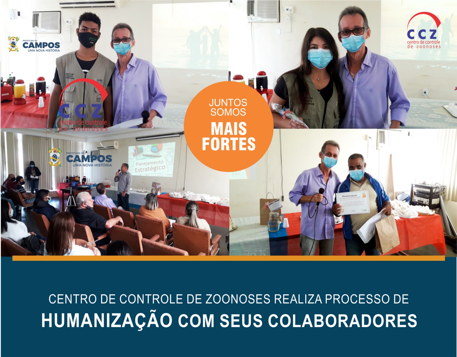 Na última Quarta feira (24/06) o Centro de Controle de Zoonoses de Campos, realizou processo interno de humanização